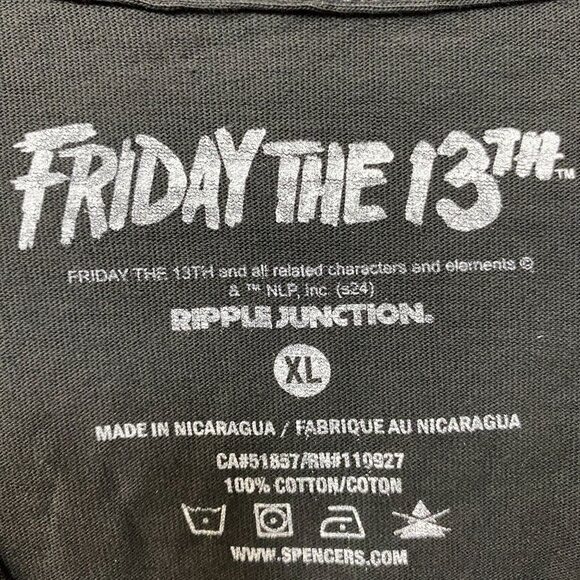 Friday The 13th Jason Voorhees Hockey Mask T-Shirt XL - Picture 4 of 5